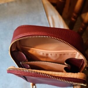 Poppy & Peonies Wine Red Mini Bag